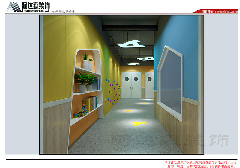 濟南幼兒園設計中彩繪有什么作用？